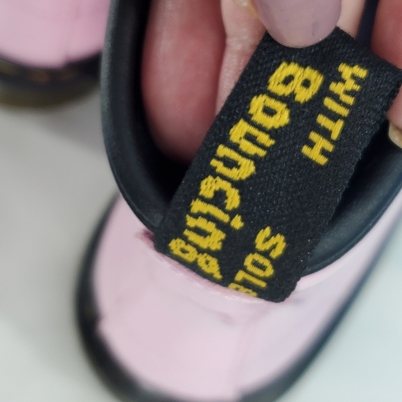 Pink Doc Martens WORN ONCE US 4 - Picture 2 of 15